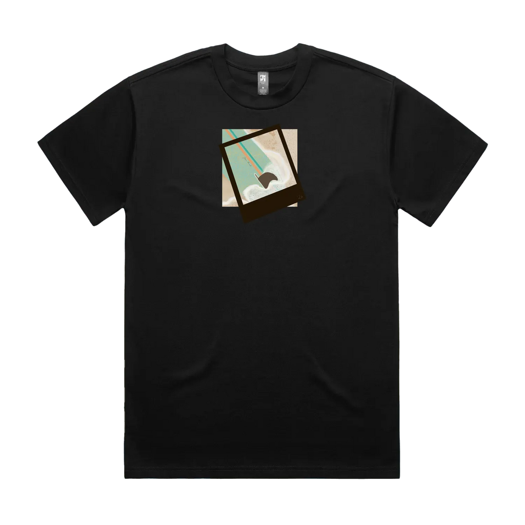 Black front flat lay