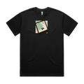Black front flat lay
