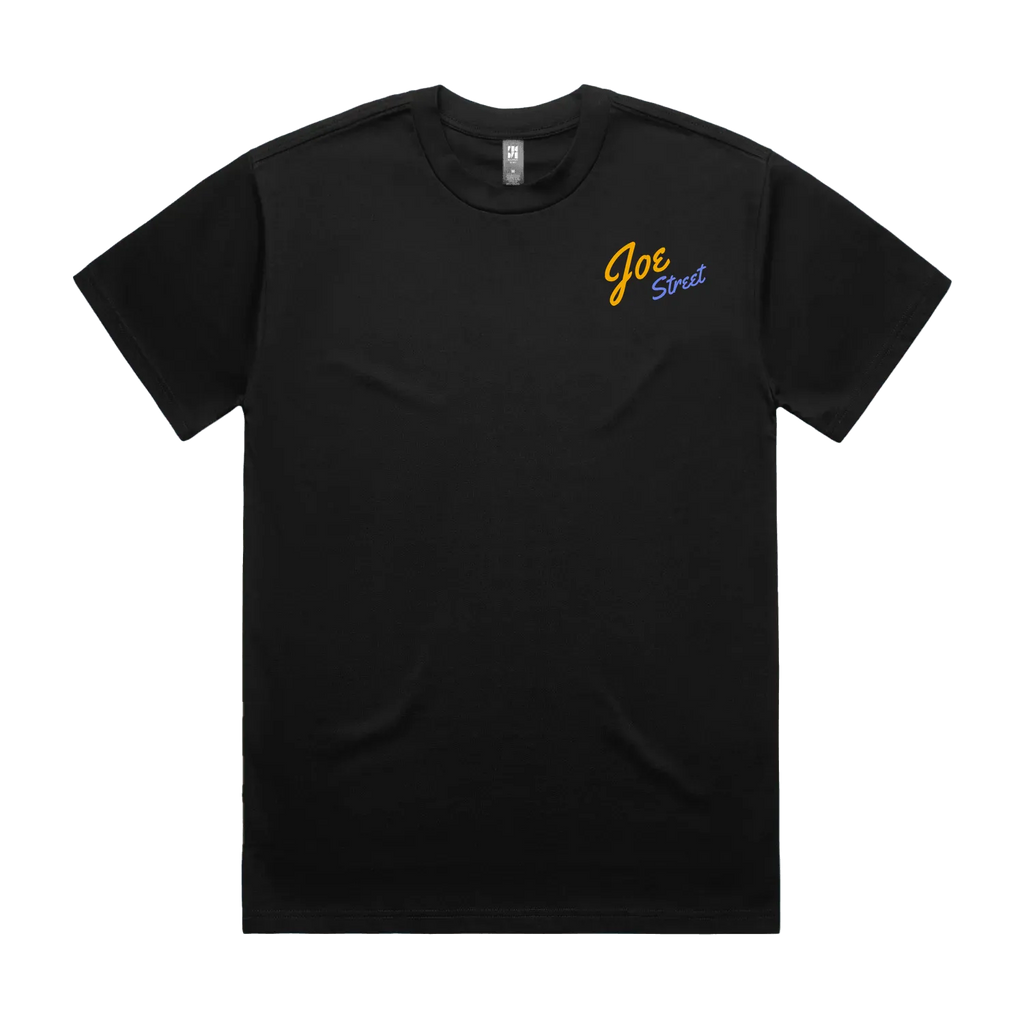 Black front flat lay