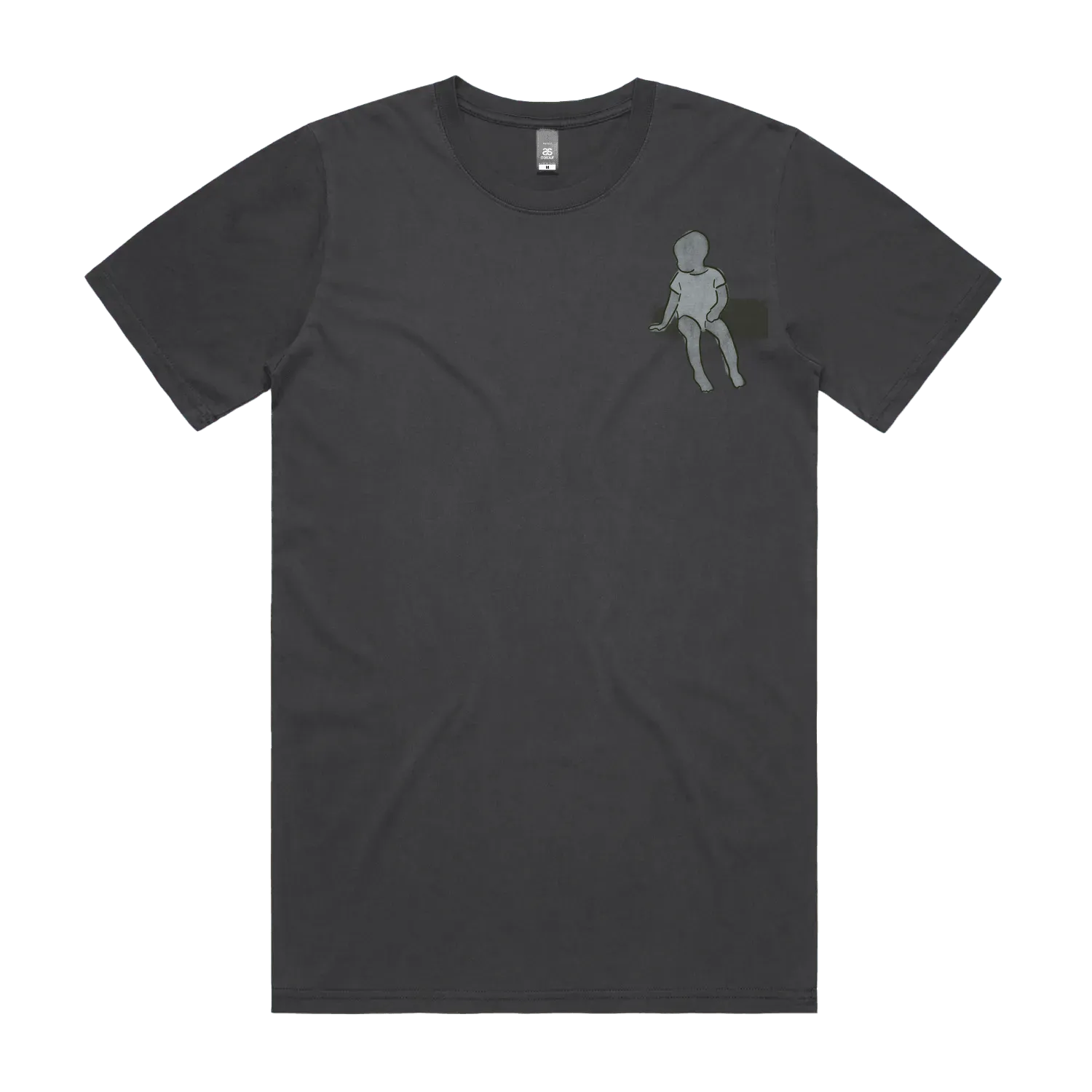Faded Black front flat lay