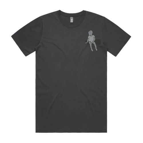 Faded Black front flat lay