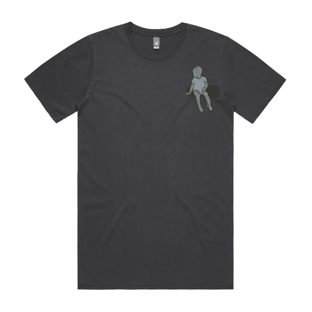 Faded Black front flat lay