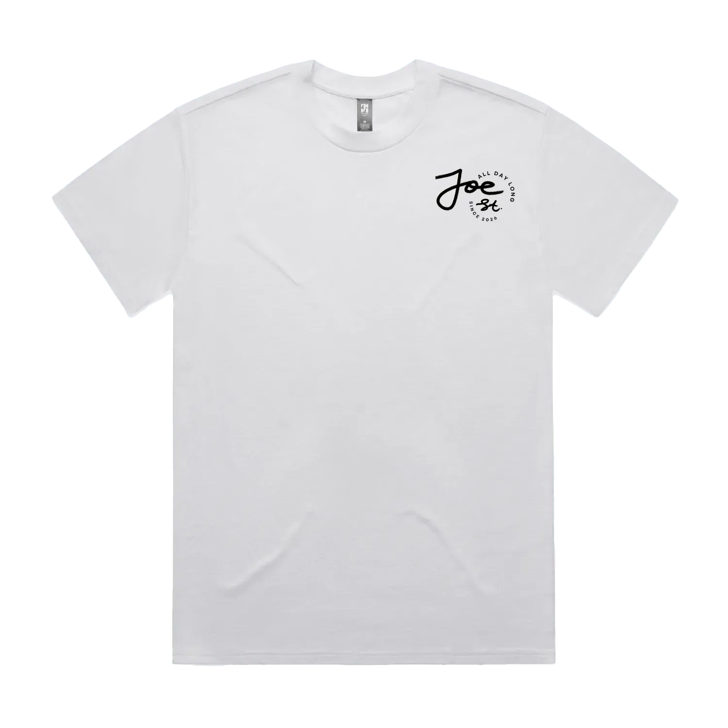 White front flat lay